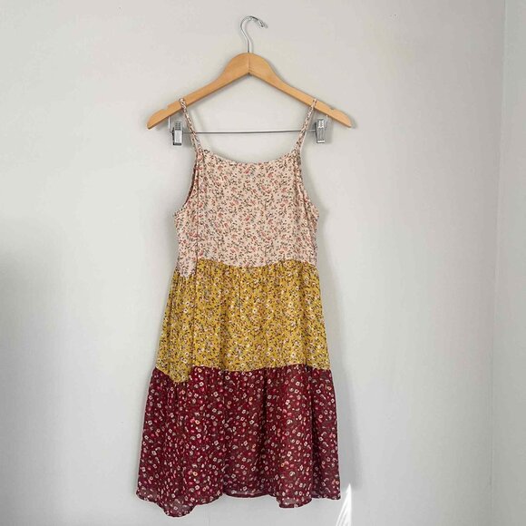 Staccato Josie Tiered Floral Print Mini Dress Size Small - Picture 6 of 6